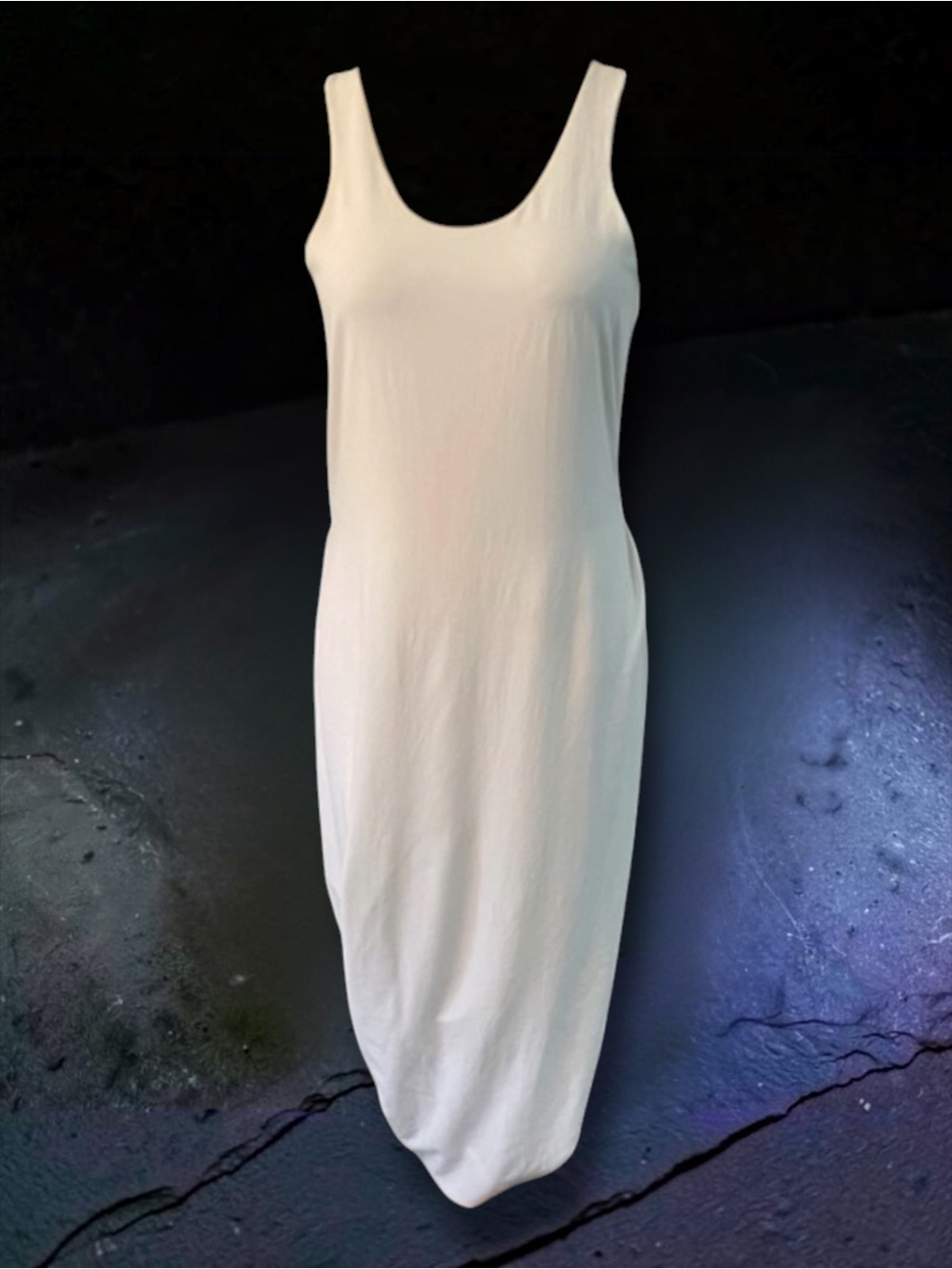 VTG GIVENCHY PARIS White Strapless Drape Dress Size 40